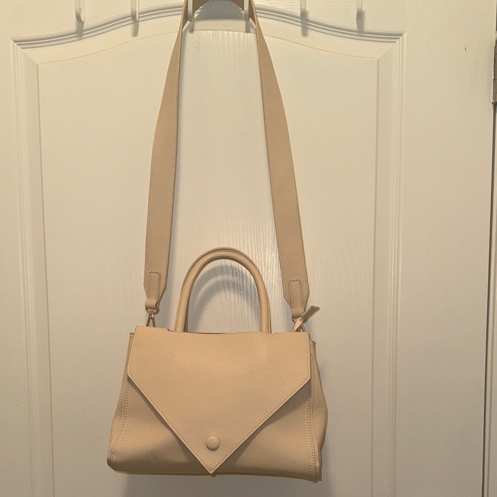 Eva Mendes Cream Colored Satchel Bag
